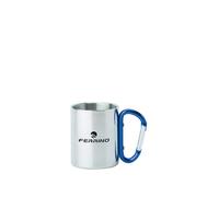 Ferrino Tazza Con Moschettone, Grigio, 7x8 cm, 300 ml Inox Moschettone Single