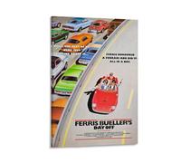 Ferris Buellers Poster Art Vintage Movie Print Retro Wall Decor Classic Film Art Art Art 80s Cinema Memorabilia Unica Decorazione per la casa Regalo per gli amanti del cinema Regalo 20,3 x 30,5 cm