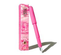 Ferris Wheel Press , Carousel Fountain Pen Acrylic Blend Body, Air-sealed Click Locking Cap, Malibu Blush, Rosa, Medium Nib