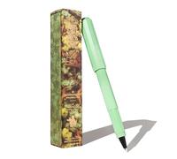 Ferris Wheel Press , Penna a sfera, corpo misto acrilico, tappo ermetico con chiusura a scatto, Lost in the Leaves, verde menta, pennino fine