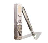 Ferris Wheel Press , Penna stilografica Carousel in alluminio, Highland Smoke, corpo in alluminio aeronautico, tappo filettato con sistema di tenuta d'aria, grigio fumo, M