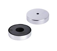 Ferrite Pentola Magnete - 100mm Diametro X 22mm Spesso X 11mm Foro - 68kg
