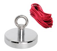 Ferrite Recupero Magnete - 125mm Diametro X 100mm Alto Con M14 Occhiello - 130kg