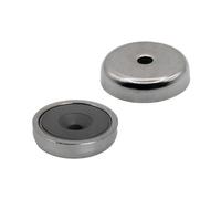 Ferrite Y30BH Pentola Magnete - 32mm Diametro X 8mm Spesso X 5mm Svasata - 4.9kg