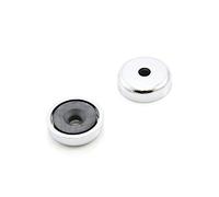 Ferrite Y30Bh Pot Magnet Per Arti, Artigianato, Produzione Di Modelli, Fai -Da -Te, Hobby, Ufficio E Casa - 25mm Dia x 7mm Di Spessore x 5mm C/Lavandino - 2,9kg Pull