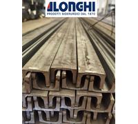 FERRO a U 50x38 - 60x30 - 65x42 - LAMINATO BARRA PROFILO 3 PEZZI da 2 METRI