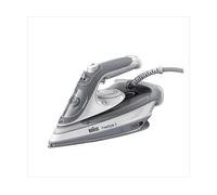 Braun TexStyle 5 SI 5078 GY Ferro da stiro a secco e a vapore EloxalPlus soleplate 2800 W Grigio, Bianco