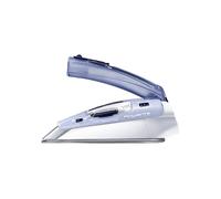FERRO A VAPORE ROWENTA FIRST CLASS DA1510, Colpo vapore 45 g/min, Serbatoio 0,7 l, Piastra Inox Microsteam 200 micro-fori, Manico pieghevole, Custodia da viaggio,Blu