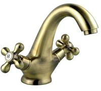 Ferro Antica rubinetto per lavabo verticale ottone/bronzo antico BAI2BR
