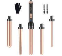 Ferro Arricciacapelli, 5 in 1 Set Arricciacapelli con Diversi Attacchi per ricci grandi e piccoli