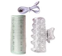 Ferro arricciacapelli a rulli caldi: set di riccioli riscaldati, potenziatore di volume con presa portatile | Utensili elettrici per capelli per lo stile di media lunghezza, creato