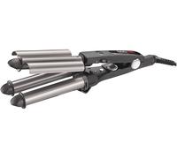 FERRO ARRICCIACAPELLI BABYLISS TRIPPLE WAVER, Potenza 110 Watt, 5 livelli di temperatura, Potenza massima 110 W, Temperatura max 140 °C, 5 temperature, Nero