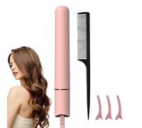 Ferro arricciacapelli, bacchetta di curling - Crimper a barilotto per donne,Bacchetta di arricciacapelli da viaggio bigotta per capelli portatili e piastra per donne