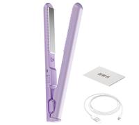 Ferro arricciacapelli da viaggio - Mini arricciacapelli USB da 130 G, portatile a 160 °C per capelli corti e lunghi, strumento di acconciatura compatto da 10 W con cavo, potente raddrizzatore da