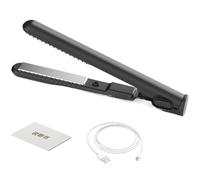 Ferro arricciacapelli da viaggio - Mini piastra per capelli | bigodini portatili, piastra per capelli | ferro arricciacapelli e ferro piatto 2 in 1 con ricarica USB, strumento di acconciatura rapido