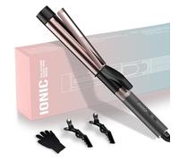 Ferro Arricciacapelli Per Ricci Grandi 32 mm, Ferro Arricciacapelli Con Pinza, Lunghi E Di Media Lunghezza Con Pinza E Guanto, 140-200 °C, Doppio Voltaggio