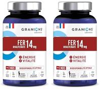 Ferro Bisglicinato 14 mg 60 Capsule Vitamine B9 B12 - Granions (Confezione da 2)