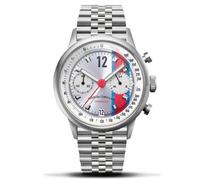 Ferro & Co. Race Master Cronografo Quarzo Acciaio Rosso Blu Data Orologio Uomo