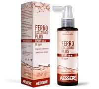 Ferro Colloidale Plus Spray - Ferro Integratore ad Alta Biodisponibilità, Inodore e Insapore - Massimo Assorbimento Sublinguale, Delicato sullo Stomaco - Made in Italy 100ml Aessere