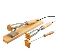 Ferro da Marchio Elettrico per Legno, Pelle e Carne Personalizzato | Strumento professionale per branding su legno, pelle e alimenti. Ferro elettrico con logo personalizzato per artigianato DIY.