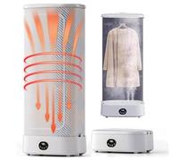 Ferro da Stiro a Vapore Automatico,1000W Asciugatrice Smart,Asciugatrice Portatile con Circolazione Aria Calda 360° E Timer,Stiro Senza Mani E Rimuovi Pieghe