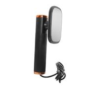 Ferro da stiro a vapore compatto da viaggio, portatile, con testa girevole a 180 gradi, alimentato tramite USB, per la rimozione delle pieghe sui vestiti (nero)