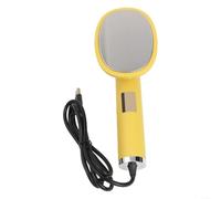 Ferro da stiro a vapore compatto per viaggiatori con design girevole a 180 gradi e connessione USB diretta per uso immediato (giallo)