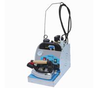 Ferro da stiro a vapore con caldaia e Piastra di acciaio Professionale MODELL 7602, Dimensioni 20x36,5x h45,5 cm Generatore di Vapore 2 L Steam Ironing Station bianco