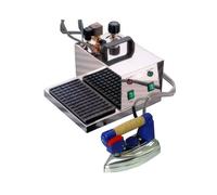 Ferro da stiro a vapore con caldaia Professionale , Appoggiaferro in silicone, braccio di sospensione ed elettrovalvola 1 capacità 1,5 Litri - 1 Ora di stiratura 42x27x29 cm 2,5 Bar 1000 watt inox luc