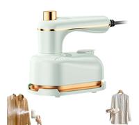 Ferro da stiro a vapore portatile, ferro da stiro a vapore portatile da 40 W con manico girevole, pannello in titanio, base antiscottatura e serbatoio dell'acqua da 50 ml, per uso domestico e i green