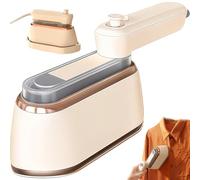 Ferro da stiro a vapore portatile, Ferro da stiro a vapore umido secco con pannello smaltato in ceramica, Potente rimozione rughe a vapore da 1000 W, Sistema autopulente, Portatile per viaggi