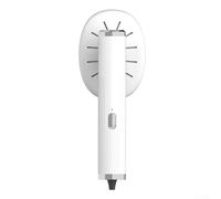 Ferro da stiro a vapore portatile girevole per viaggi e casa, mini vaporizzatore portatile T1 con connessione USB, design integrato per riporre bottiglie spray (USB bianco)