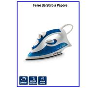 Ferro da Stiro a Vapore Verticale Ino Inox 2000W + Serbatoio Piastra in Acciaio