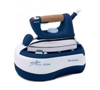 Ariete 6257 Stiromatic 2200 - Ferro da stiro con Caldaia in Acciaio Inox - Piastra in alluminio - manico in sughero - Vapore continuo fino 80 gr/min