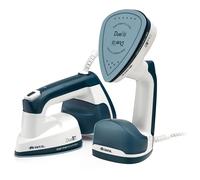 Ariete 6246 Duetto Garment Iron - Stiratrice Verticale e Ferro da Stiro con piastra in Ceramica antiaderente - 1000 Watt - Bianco e Blu