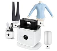 Ferro da stiro automatico per camicie, asciuga e stira in 8 min | 109 fori di diffusione, copertura totale a 360°, per camicie, pantaloni e scarpe(+Dryer cover)
