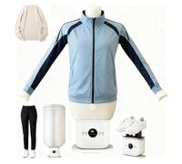 Ferro da stiro con asciugatrice ad aria calda, macchina da stiro automatica, for indumenti, camicie, pantaloni, scarpe, vapore a mani libere con funzione di aromaterapia