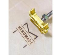 Ferro da stiro con logo personalizzato per marchio del legno, timbro termico per legno e pelle, regalo per gli amanti dell'artigianato (2,54 cm)