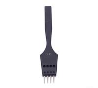 Ferro da stiro, con punta sostituibile e perforatrice rotonda rimovibile, per lavori di precisione e lavori artigianali in pelle (3,85 mm, 4 denti)