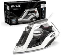 IMETEC - Ferro da Stiro a Vapore Zerocalc Z3 3700 Capacità 0.3 Litri Potenza 2400 Watt Colore Nero /Bianco