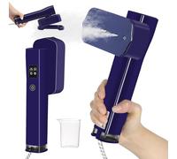 Ferro da Stiro Portatile Stiratore Verticale Touchscreen 2 in 1, Ferro da Stiro da Viaggio da 1200W, Serbatoio Dell'acqua da 100ML, Ferro da Stiro a Vapore per Viaggi e uso Domestico (Viola)