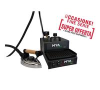Ferro DA stiro Professionale Lt 3.2 MYA SUPER NERO 25x37x h 28 cm caldaia inox con resistenza esterna 1300 W Garanzia 3 anni colore nero opaco nero