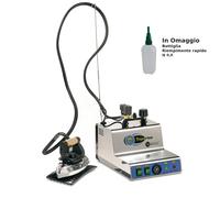 Ferro da Stiro professionale Vaporino Inox maxi 2,3 Lt - 3 Ore di stiratura con ferro da stiro. valvola regolabile. doppia valvola di sicurezza e termostato omaggio bottiglia riempimento cromo