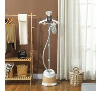 Ferro da Stiro Verticale a Vapore, Stiratrice Verticale 1800W con Serbatoio 1.8L, Piastra in Alluminio, Altezza Regolabile, Asta telescopica e Accessori Inclusi, per Abiti, Tende e Divani, Oro Descriz