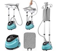 Ferro da Stiro Verticale, Stirella Verticale da 2000W Vapore Costante da 36g/min 11 Modalità Vapore con Ampio Serbatoio dell'Acqua da 2L e Doppia Asta Retrattile Stiratrice a Vapore Verticale