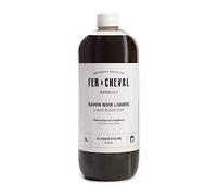 Ferro di cavallo - Vero sapone di Marsiglia nero liquido all'olio di oliva extra puro, detergente multifunzione concentrato (20%) - senza olio di palma o conservanti - 1 litro