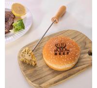 Ferro di marca personalizzato per alimenti, Timbro di branding per hamburger, Ferro da branding per panini per hamburger, Ferro da stiro personalizzato, Regalo personalizzato, Timbro personalizzato