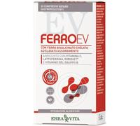 Erba Vita – Ferro EV Retard Integratore di Ferro – Compresse gastroresistenti, 30 compresse
