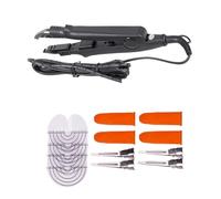 Ferro For Estensione Dei Capelli Professionale A Calore Costante Variabile Cheratina Strumenti For Incollaggio Kit Di For Macchina Con Connettore For Fusione Efficienza E Risparmio Di Tempo(Black kit)
