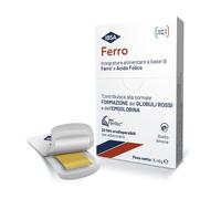 FERRO IBSA - integratore alimentare a base di Ferro e Acido Folico - 20 Film Orodisp.